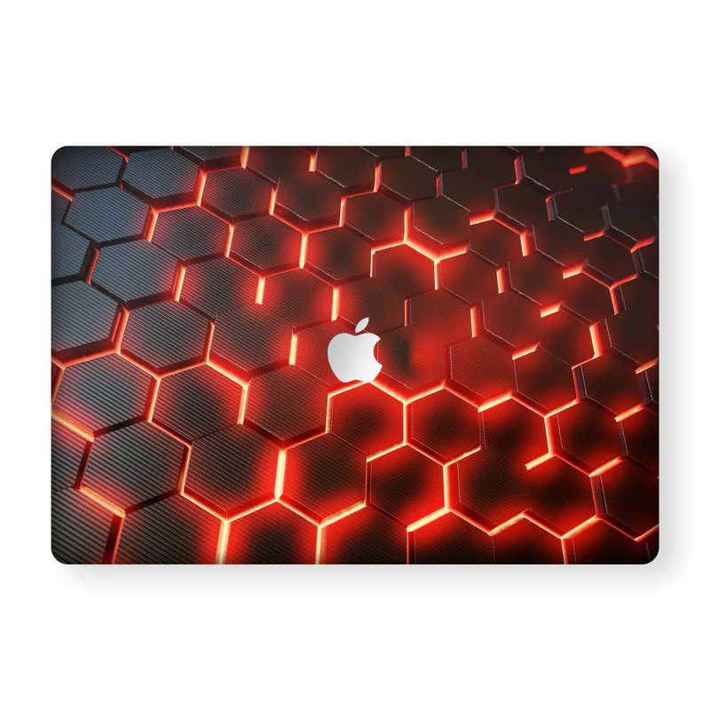 Macbook Matrix Orange Laptop Skins