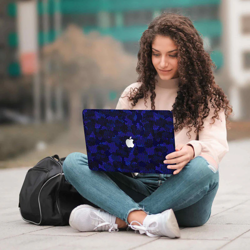 MacBook Matrix Design - Blue 1 Laptop Skins - Image 5