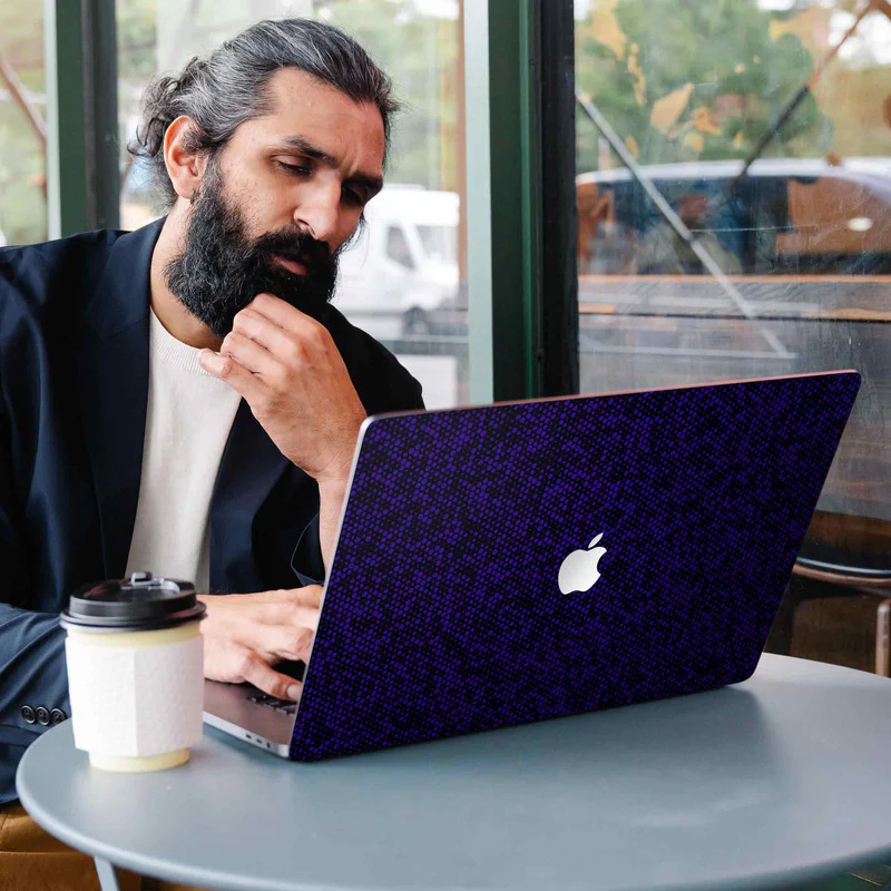 MacBook Matrix Design - Blue 2 Laptop Skins - Image 3