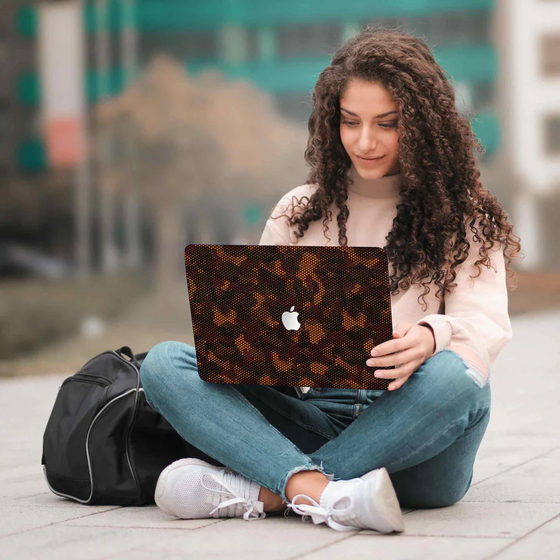 MacBook Matrix Design - Brown 1 Laptop Skins - Image 5