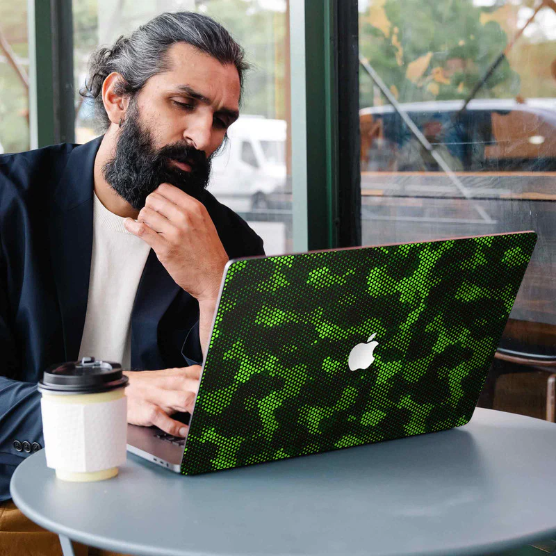 MacBook Matrix Design - Green 1 Laptop Skins - Image 3