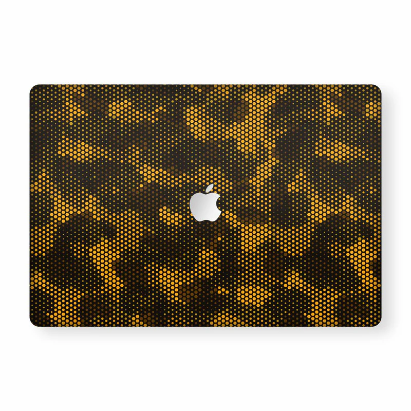 MacBook Matrix Design - Orange 1 Laptop Skins