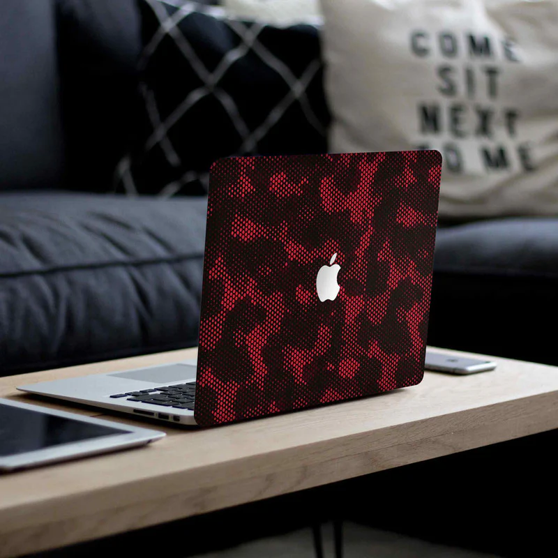 MacBook Matrix Design - Red 1 Laptop Skins - Image 4