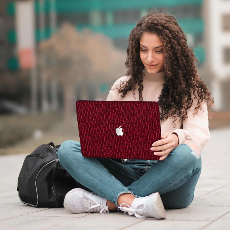 MacBook Matrix Design - Red 2 Laptop Skins - Image 5