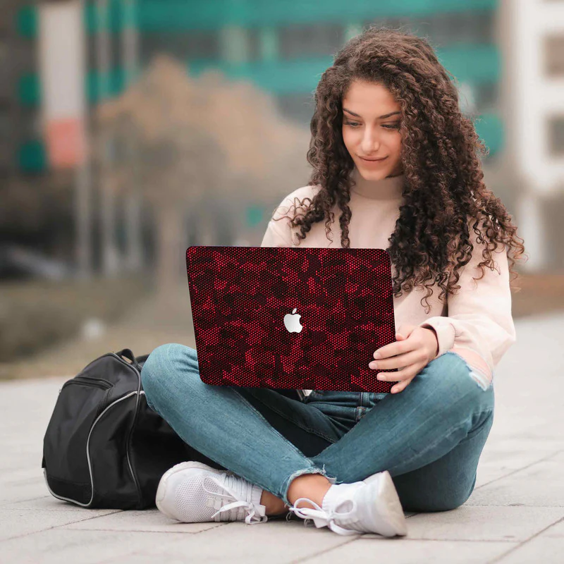 MacBook Matrix Design - Red 3 Laptop Skins - Image 5