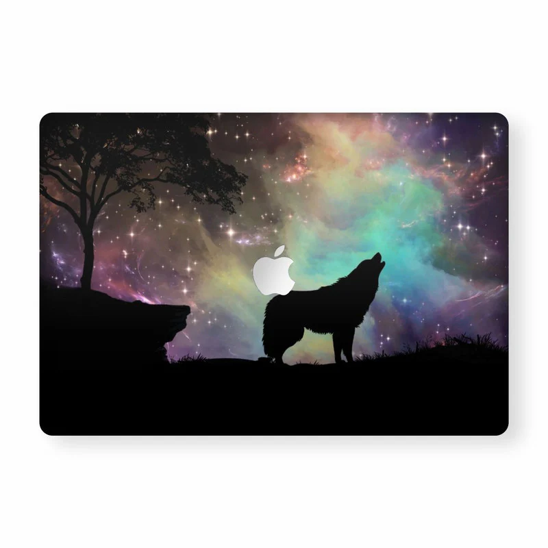 MacBook Night Wolf Laptop Skins