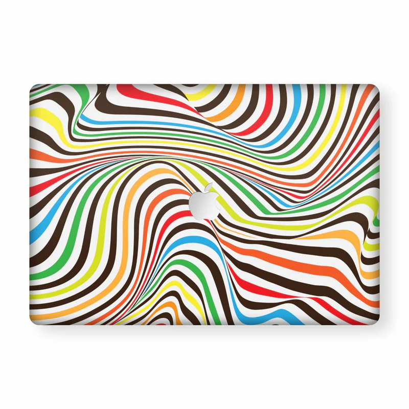 MacBook Optical Lines 2 Laptop Skin
