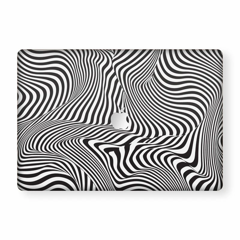 MacBook Optical Lines 3 Laptop Skin