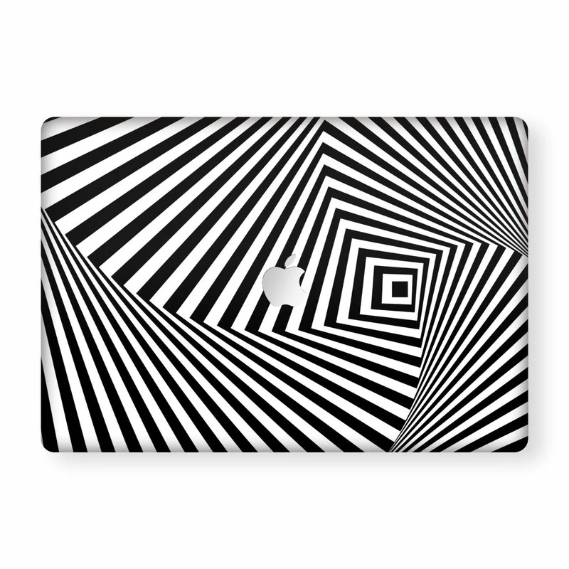 MacBook Optical Lines 5 Laptop Skin