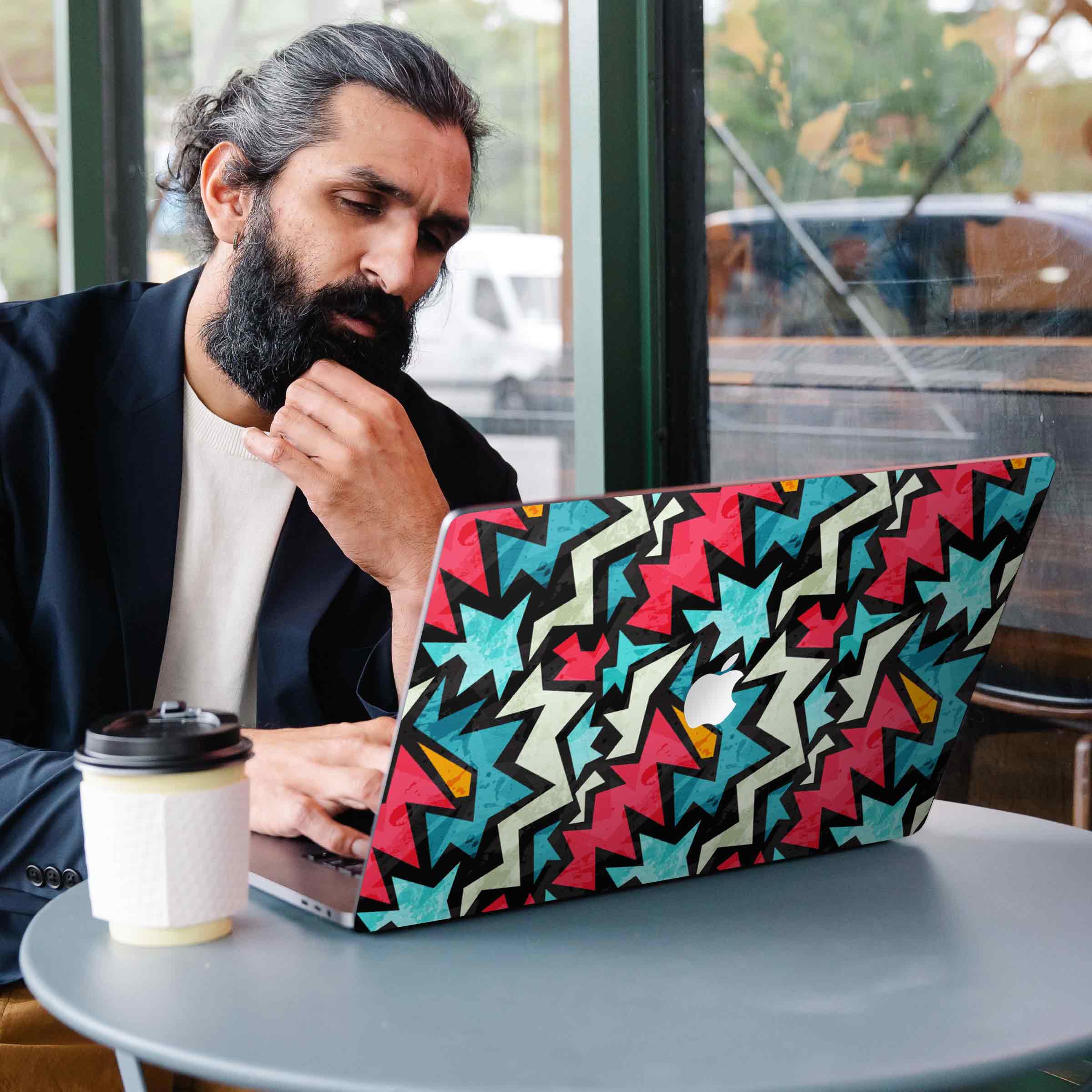 Macbook Paper Triangle Laptop Skins