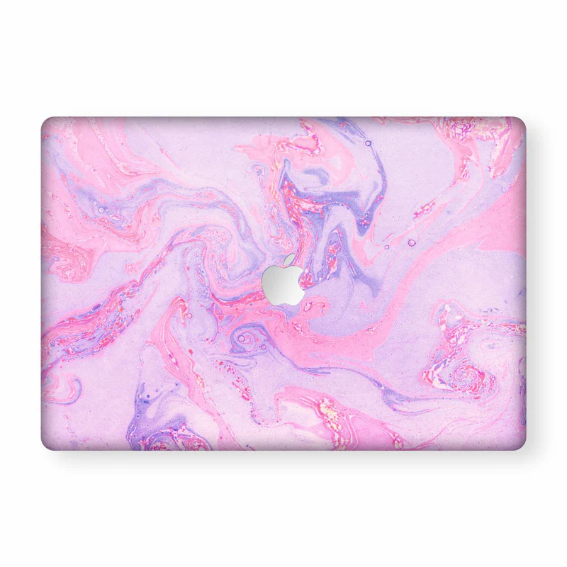 MacBook Pink Marble Laptop Skin