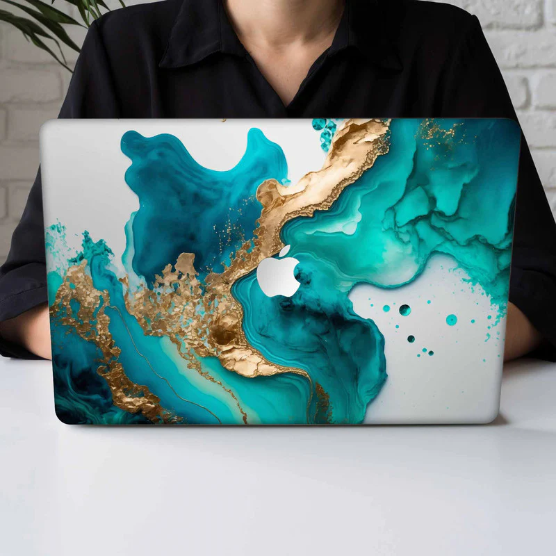 Timeless Marble Tapestry MacBook Skin