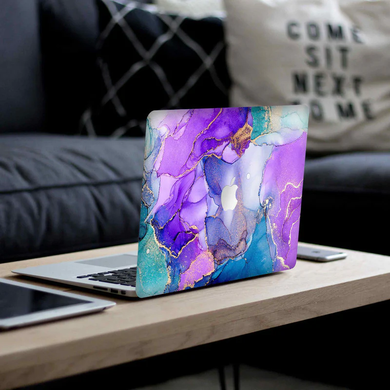 Macbook Violet Galaxy Laptop Skins - Image 4