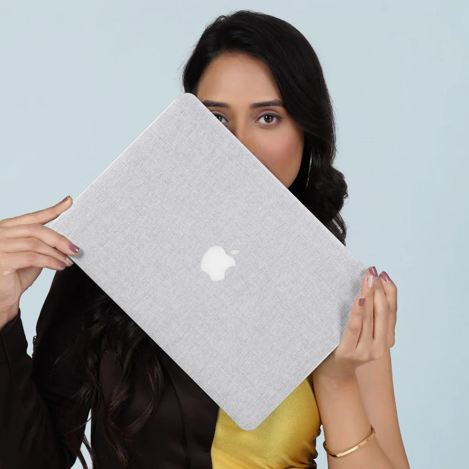 Grey Denim Macbook Skin