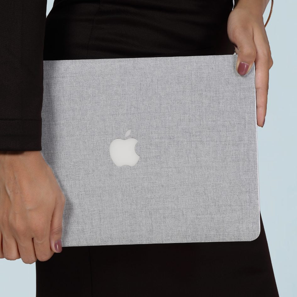 Grey Denim Macbook Skin - Image 2