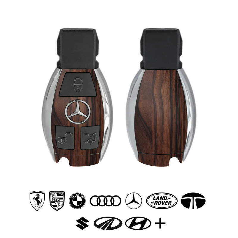 Mahogany Wood Car Key Skins - Image 2