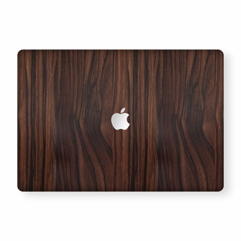 Mahogany Wood MacBook Skins