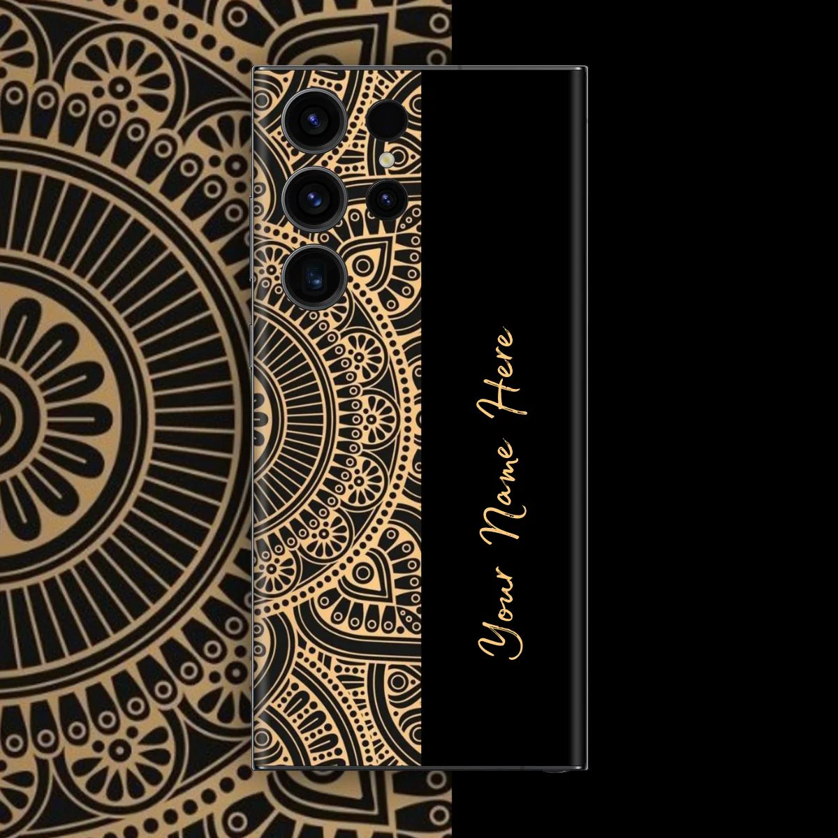 Mandala Art 2 - Custom Name Mobile Skins