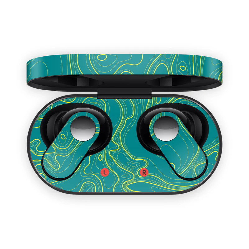 Colourful Topography Green OnePlus Nord Buds 2/2R Skin