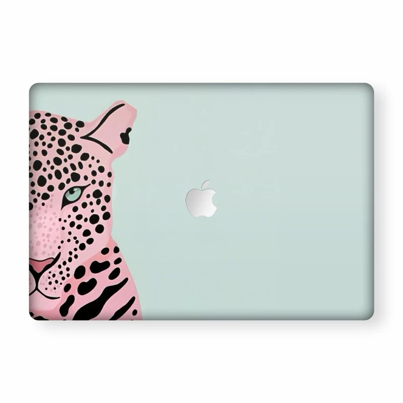 The Pink Leopard Macbook Skin
