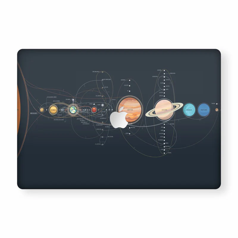 Space Lined Up Macbook Skin