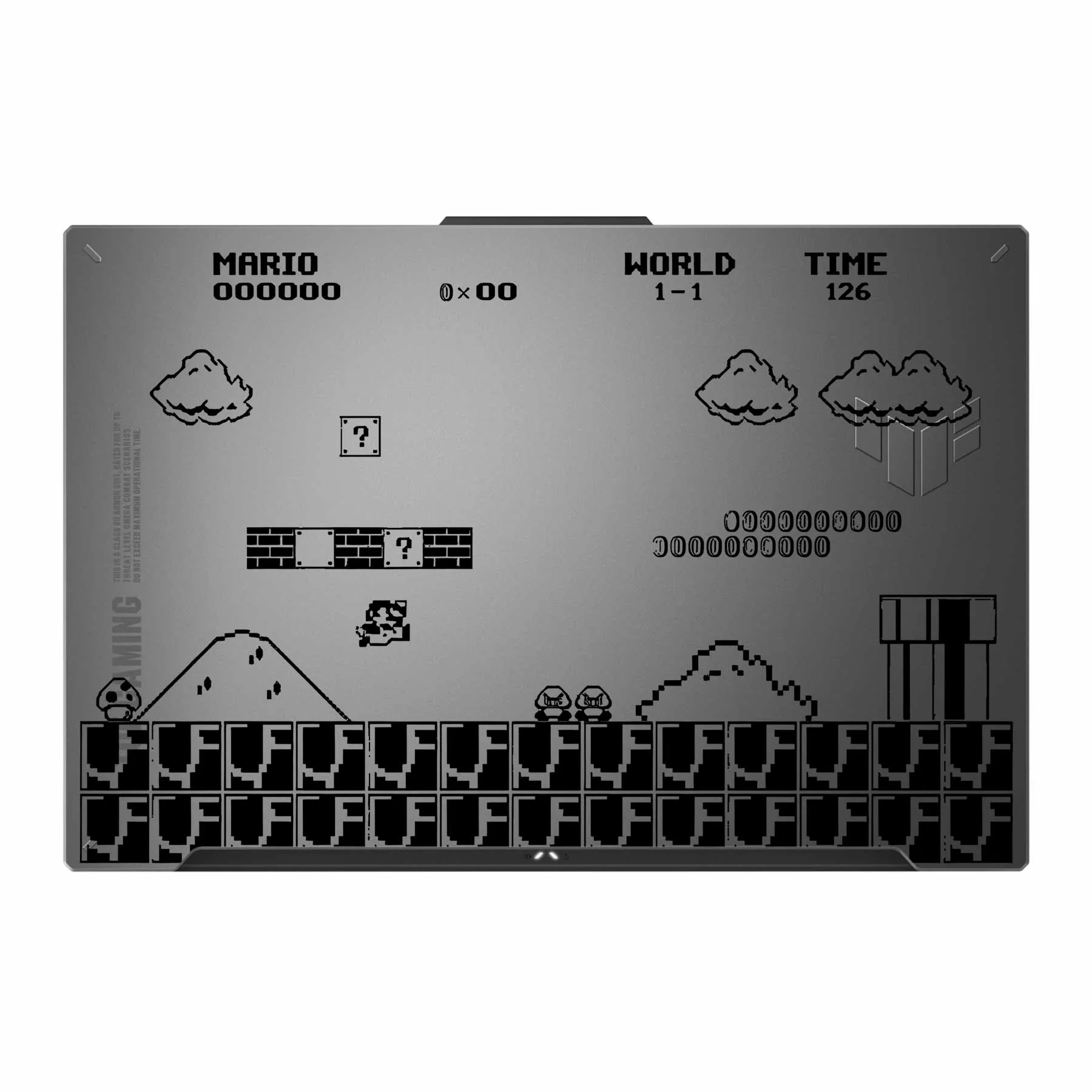 Mario 0000 Transparent 3M Laptop Skin