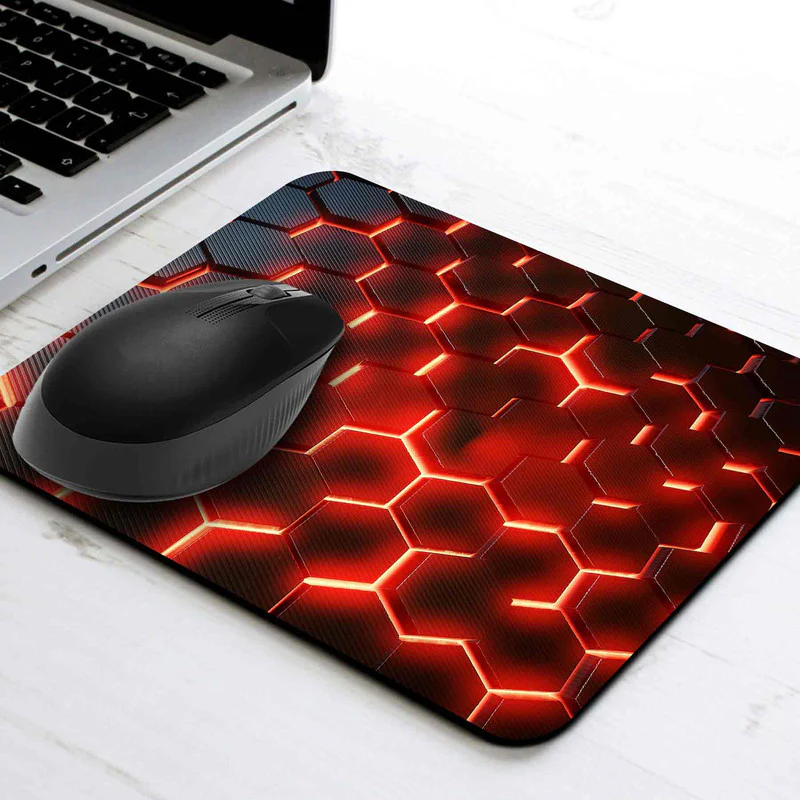 Matrix Orange Mouse Pad