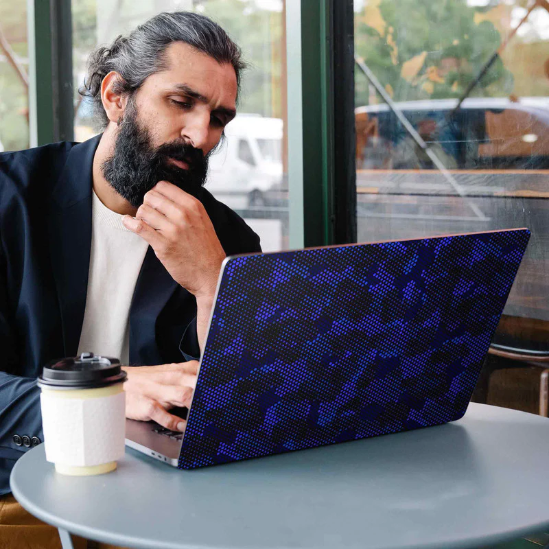 Matrix Design - Blue 1 Laptop Skins - Image 2