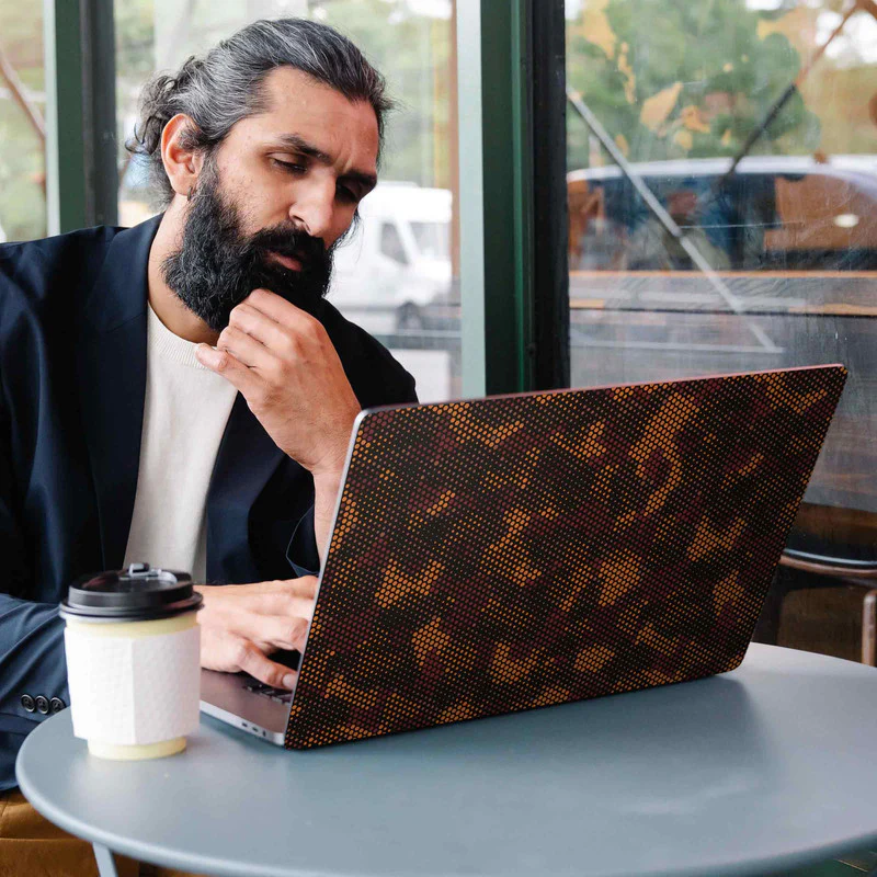 Matrix Design - Brown 1 Laptop Skins - Image 2