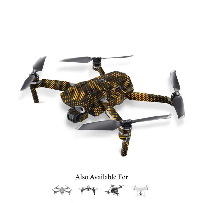 Matrix Design - Orange 1 Drone Skin