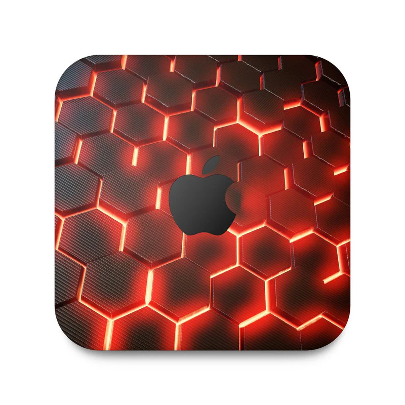 Matrix Orange Skin For Apple Mac Mini