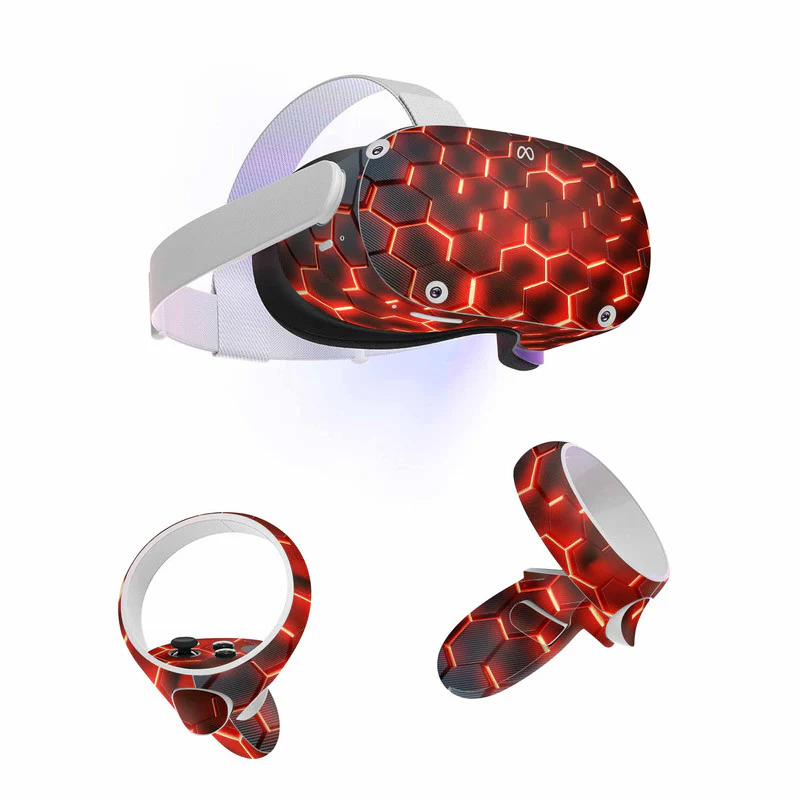 Matrix Orange Skin For Meta Oculus Quest VR
