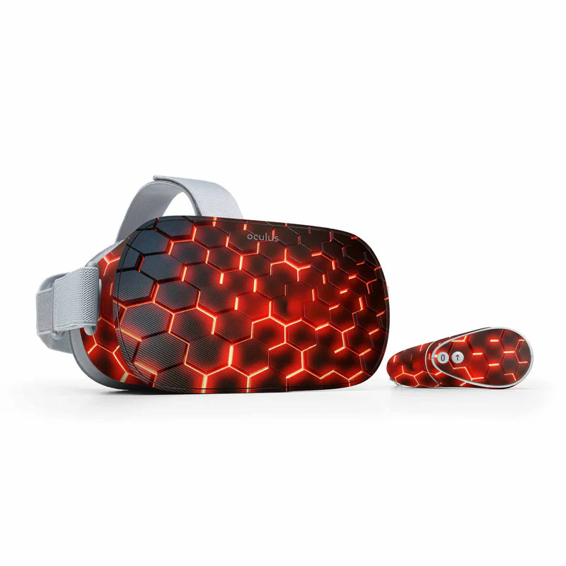 Matrix Orange Skin For Meta Oculus Quest VR - Image 3