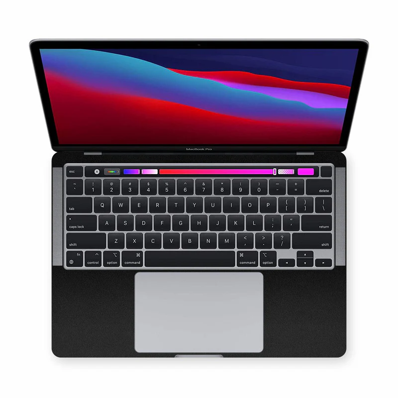 Matte Black MacBook Skins - Image 2