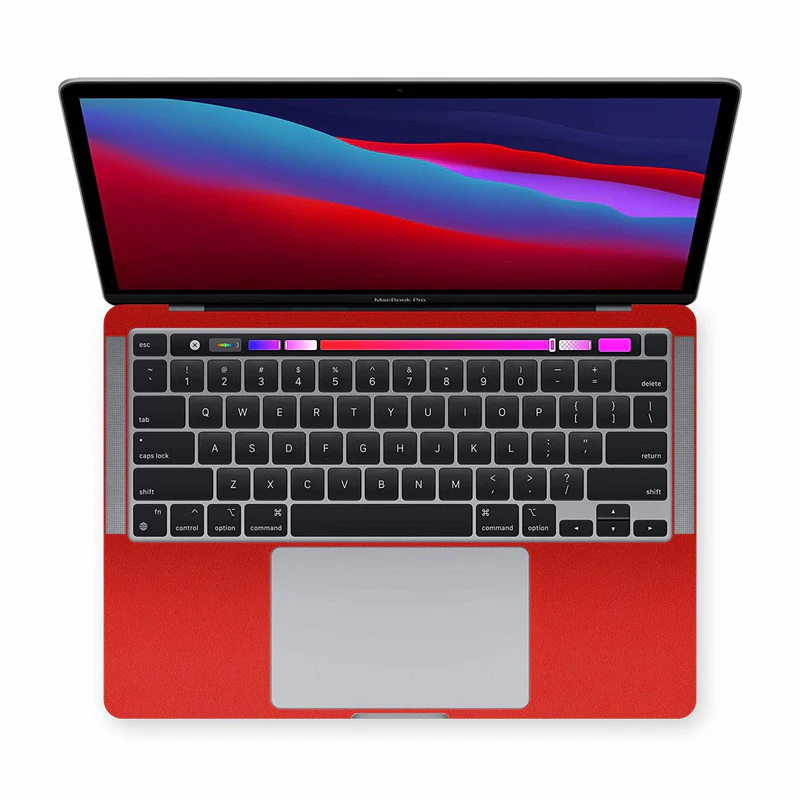 Matte Red MacBook Skins - Image 2