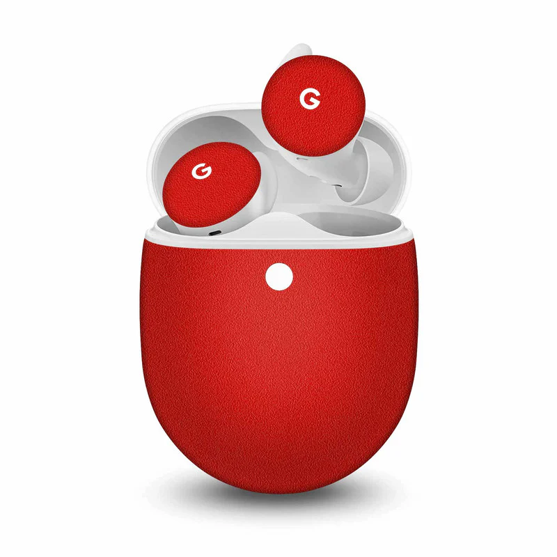 Matte Red Skin For Pixel Buds A-Series