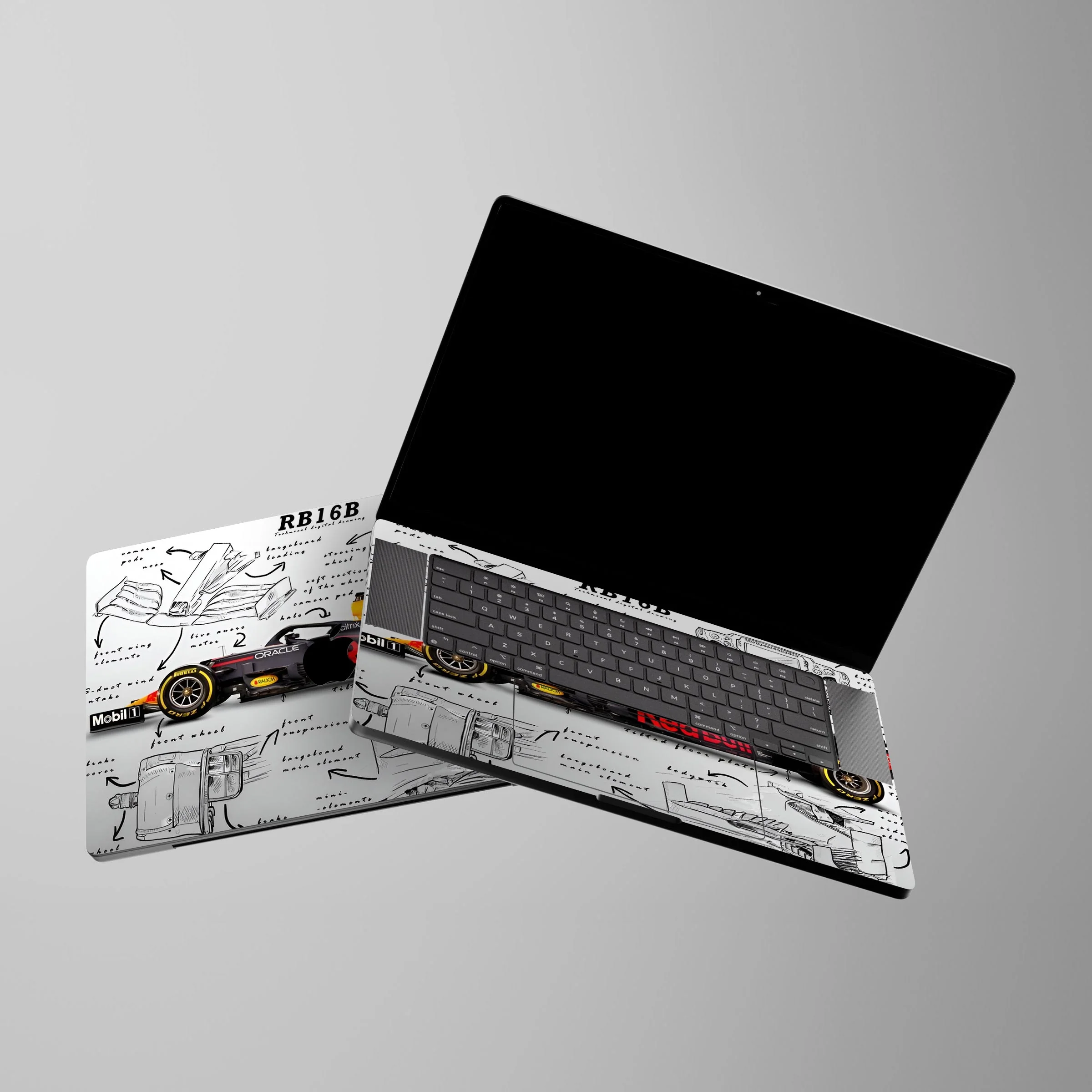 Max First Numbered Redbull Car MacBook Skin