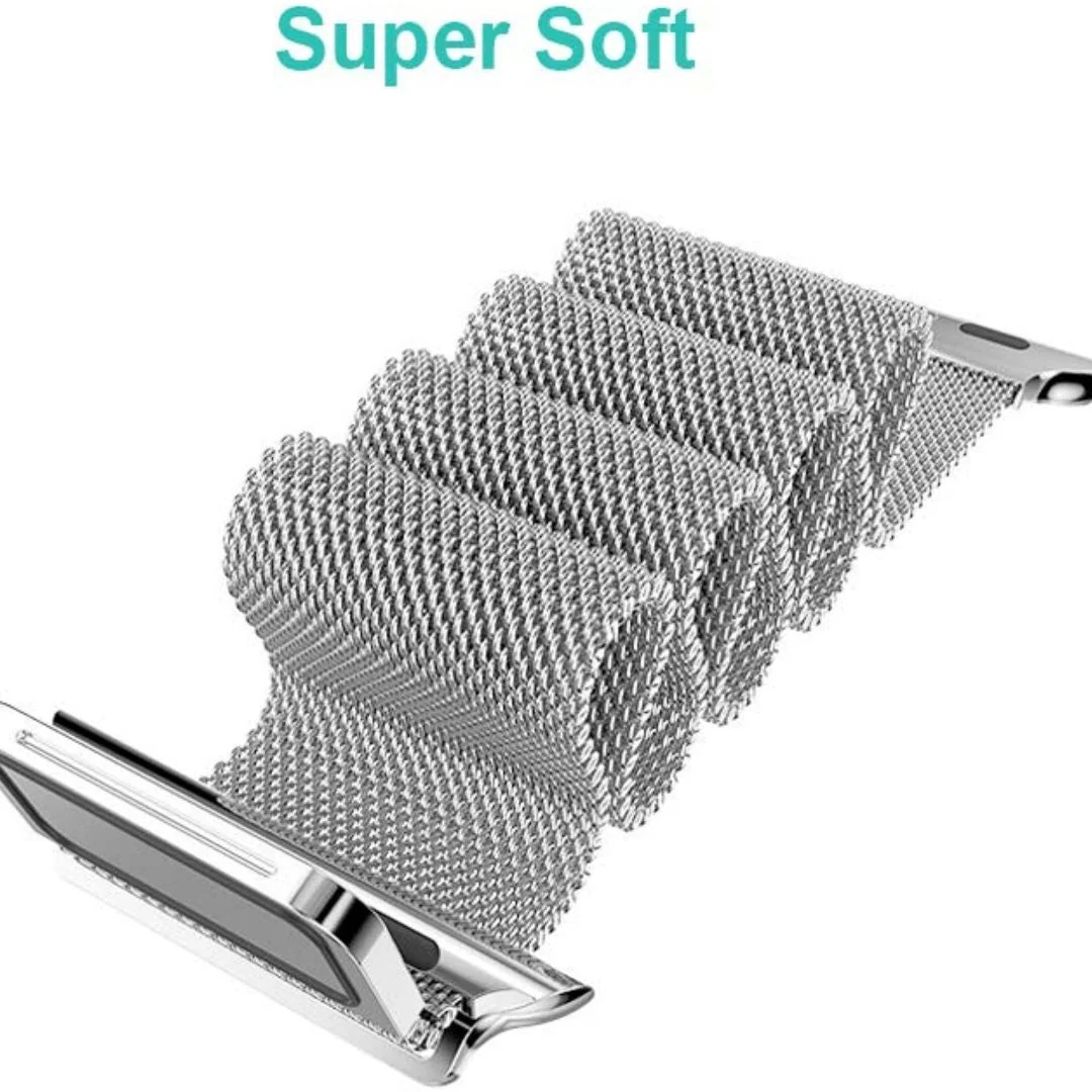 Melanese Mesh Silver Strap - 20/22 MM - Image 4