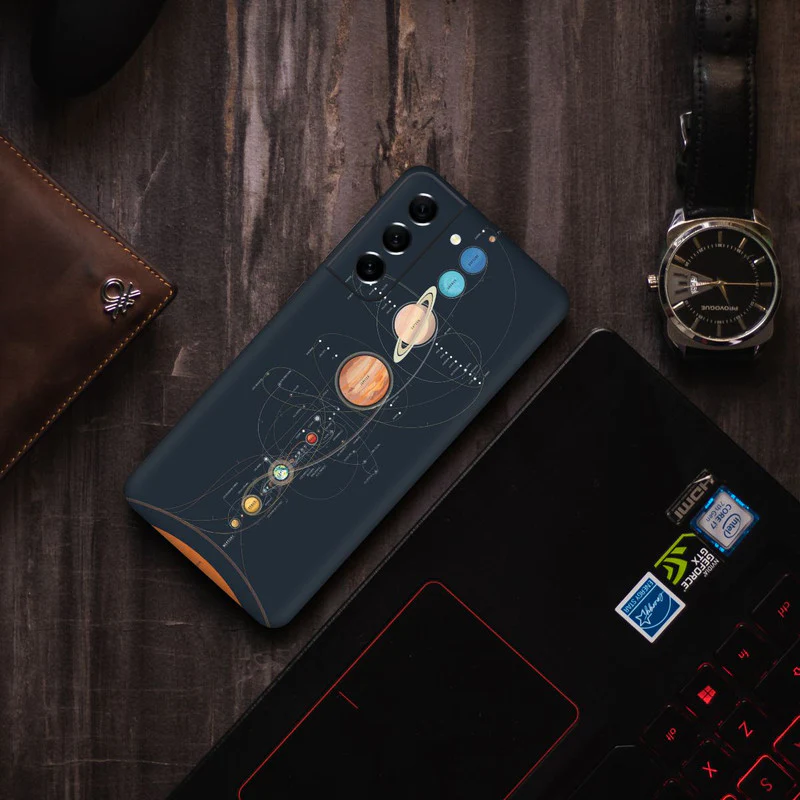 Space Lined Up Mobile Skin