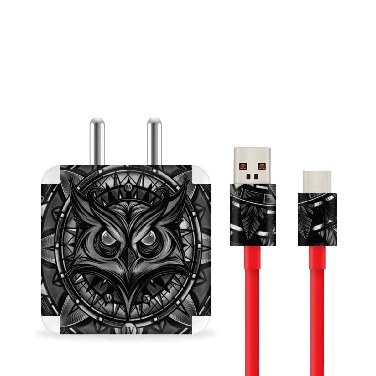 Mighty Owl Black Owl Charger Skin - Image 3
