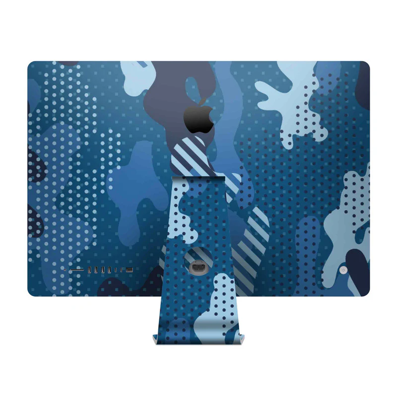 Military Blue Skin For Apple iMac - Image 2