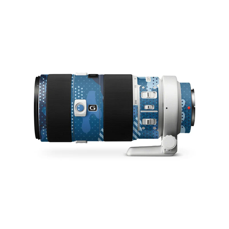 Military Blue Camo Lens Skins