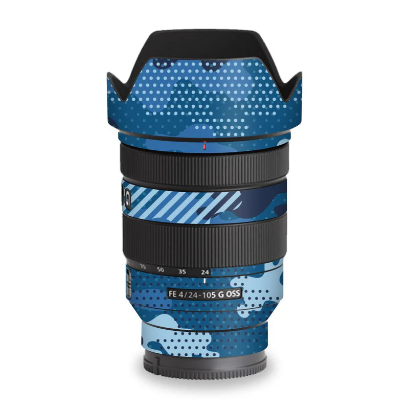 Military Blue Camo Lens Skins - Image 2