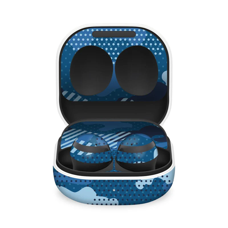 Military Blue Camo Skin For Samsung Galaxy Buds 2