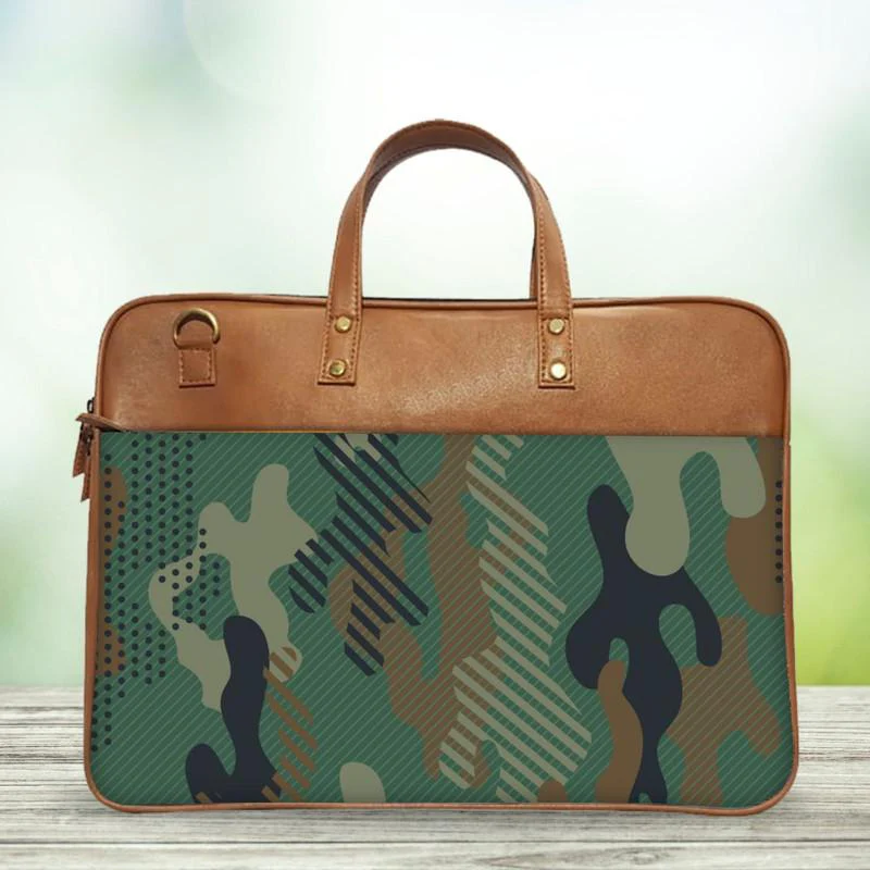 Military Camo Classic Laptop Bag - Image 2