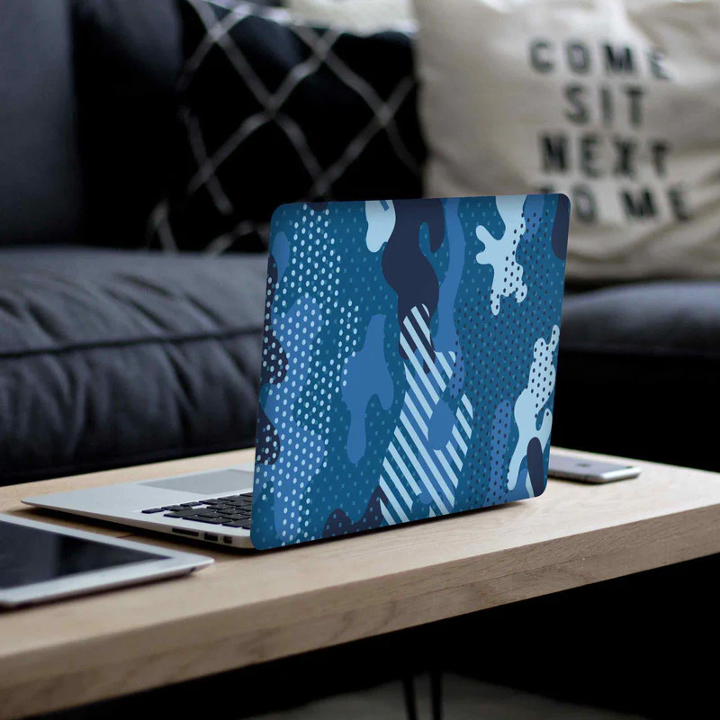 Military Blue Laptop Skins - Image 3