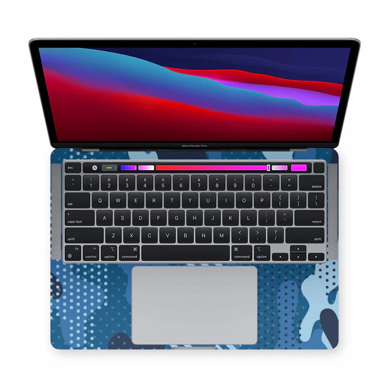 Macbook Military Blue Laptop Skins - Image 2