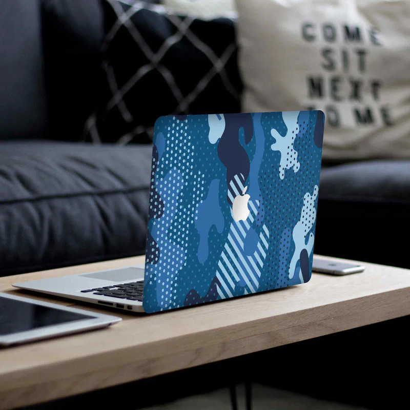 Macbook Military Blue Laptop Skins - Image 4