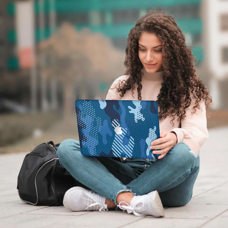 Macbook Military Blue Laptop Skins - Image 5
