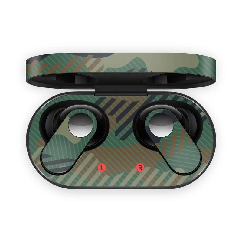 Military Green Camo OnePlus Nord Buds Skin